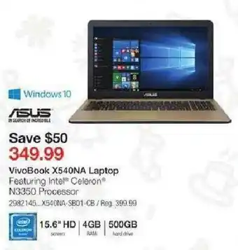 Staples VivoBook X540NA Laptop offer