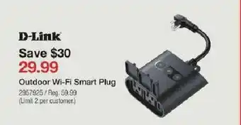 Staples Outdoor Wi-Fi Smart Plug offer