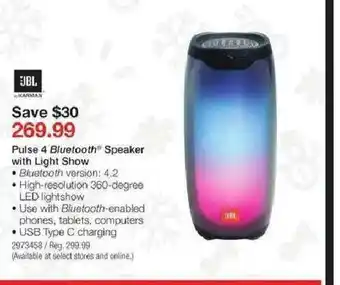 Staples Pulse 4 Bluetooth Speaker With Light Show offer