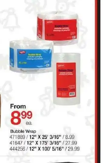 Staples Bubble Wrap offer