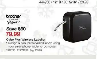 Staples Cube Plus Wireless Labeller offer