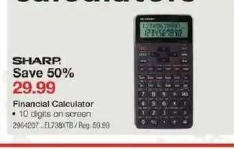 Staples Financial Calculator offer