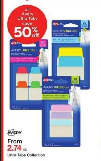 Staples Ultra Tabs Collection offer