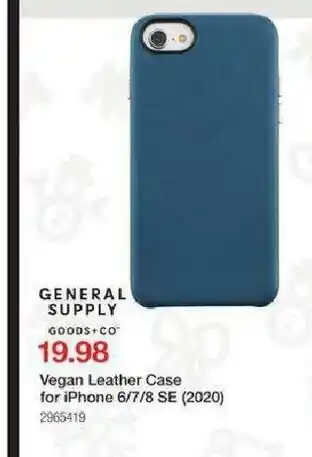 Staples Vegan Leather Case For iPhone 6/7/8 SE (2020) offer