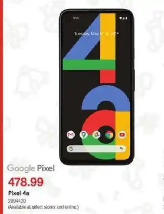 Staples Pixel 4a offer