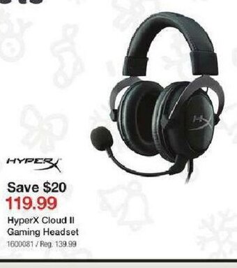 Staples HyperX Cloud II Gaming Headset offer