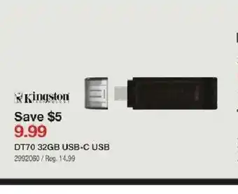 Staples DT70 32GB USB-C USB offer
