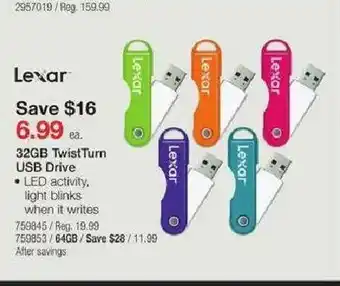 Staples 32Gb TwistTum USB Drive offer