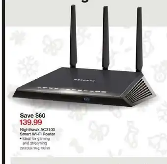 Staples Nighthawk AC2100 Smart Wi-Fi outer offer