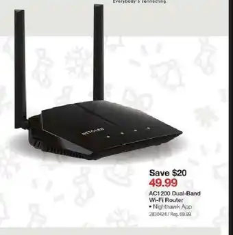 Staples AC1200 Dual-Band Wi-Fi Router offer