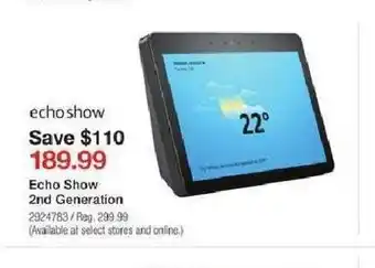 Staples Echo Show 2nd Generation offer