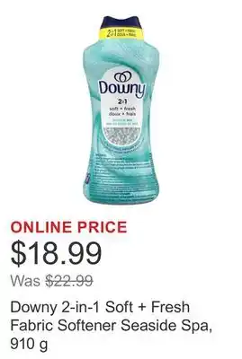 Costco Downy 2-in-1 Soft + Fresh Fabric Softener Seaside Spa, 910 g offer