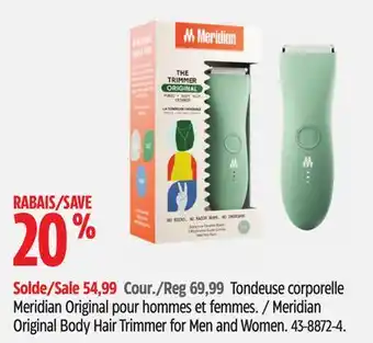 Canadian Tire Meridian Original Body Hair Trimmer for Men and Women offer