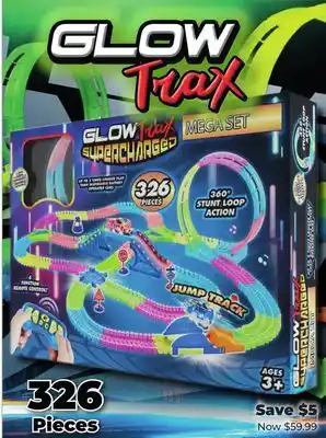 Showcase GLOW TRAX SUPERCHARGED MEGA 326 PCS offer