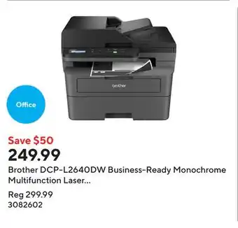 Staples Brother DCP-L2640DW Business-Ready Monochrome Multifunction Laser Printer offer