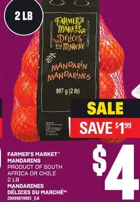 Independent City Market FARMER'S MARKET MANDARINS, 2 LB offer