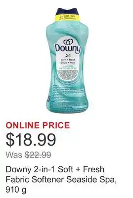 Costco Downy 2-in-1 Soft + Fresh Fabric Softener Seaside Spa, 910 g offer