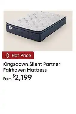 Sleep Country Kingsdown Silent Partner Fairhaven Mattress offer