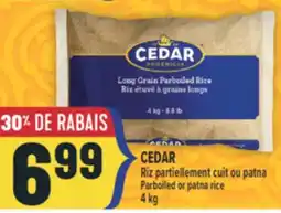 Marché Adonis CEDAR RIZ PARTIELLEMENT CUIT OU PATNA | PARBOILED OR PATNA RICE offer