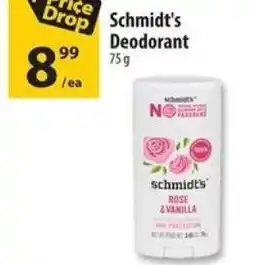 Co-op Schmidt's Deodorant offer