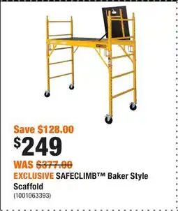 Home Depot EXCLUSIVE SAFECLIMB Baker Style Scaffold offer
