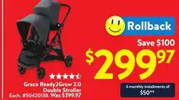Walmart Graco Ready2Grow 2.0 Double Stroller offer