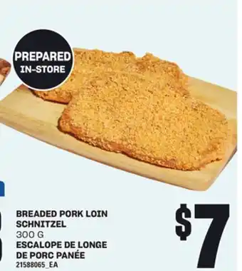 Independent Grocer BREADED PORK LOIN SCHNITZEL, 300 G offer