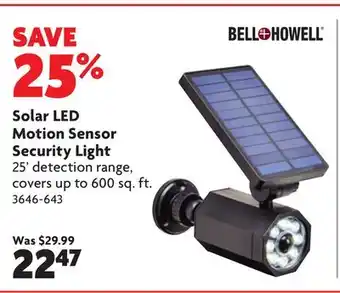 Home Hardware Solar LED Motion Sensor Security Light offer