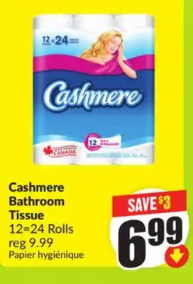 FreshCo Cashmere Bathroom Tissue 12=24 Rolls offer