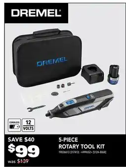 RONA DREMEL 5-PIECE ROTARY TOOL KIT offer