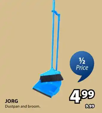 JYSK JORG Dustpan and broom offer
