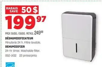 BMR DÉSHUMIDIFICATEUR offer