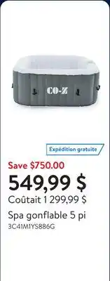 Walmart Spa gonflable 5 pi offer