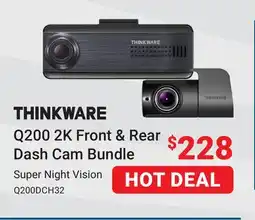 Visions Electronics Thinkware Q200 2K Front & Rear Dash Cam Bundle offer