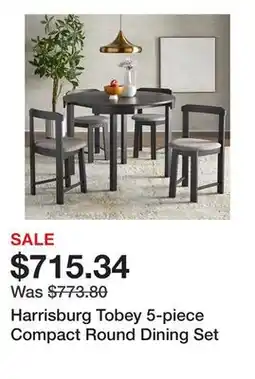 Bed Bath & Beyond Harrisburg Tobey 5-piece Compact Round Dining Set offer