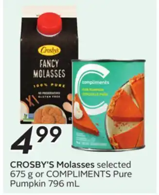 Sobeys CROSBY'S Molasses offer