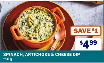 M & M Food Market SPINACH, ARTICHOKE & CHEESE DIP offer