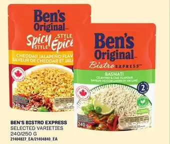 Independent City Market BEN'S BISTRO EXPRESS, 240/250 G offer