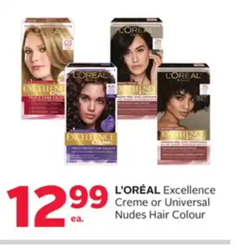 Rexall L' ORÉAL Excellence Creme or Universal Nudes Hair Colour offer