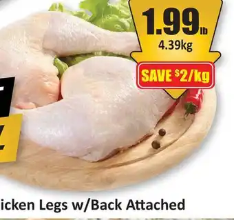 Starsky Fresh Chicken Legs w/Back Attached offer