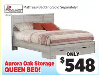 Surplus Furniture Aurora Oak Queen Storage Bed offer