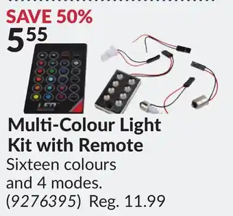 Princess Auto Multi-Colour Light Kit with Remote offer