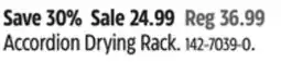 Canadian Tire TYPE A Accordion Drying Rack offer