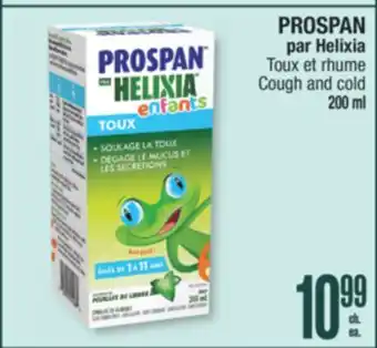 Jean Coutu PROSPAN par Helixia Cough and cold offer