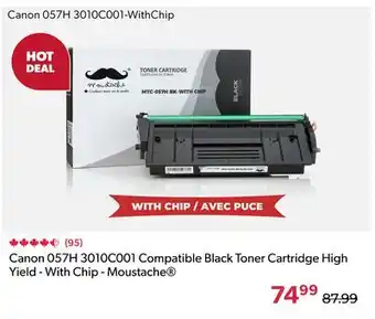 Shopper+ Canon 057H 3010C001 Compatible Black Toner Cartridge High Yield - With Chip - Moustache offer