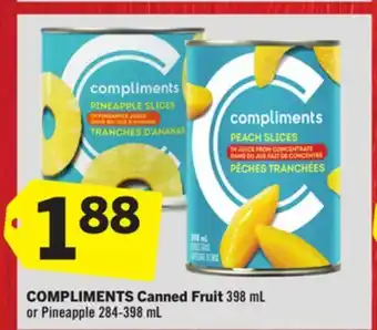 Foodland COMPLIMENTS Canned Fruit offer