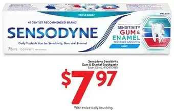 Walmart Sensodyne Sensitivity Gum & Enamel Toothpaste offer