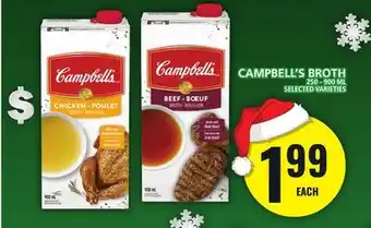 Food Basics CAMPBELL'S BROTH offer