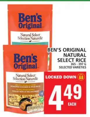 Food Basics BEN'S ORIGINAL NATURAL SELECT RICE offer