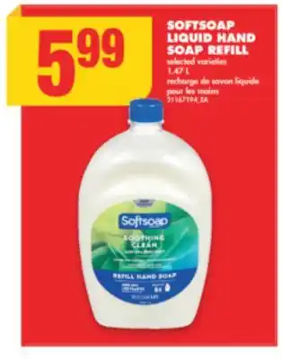 No Frills SOFTSOAP LIQUID HAND SOAP REFILL, 1.47 L offer